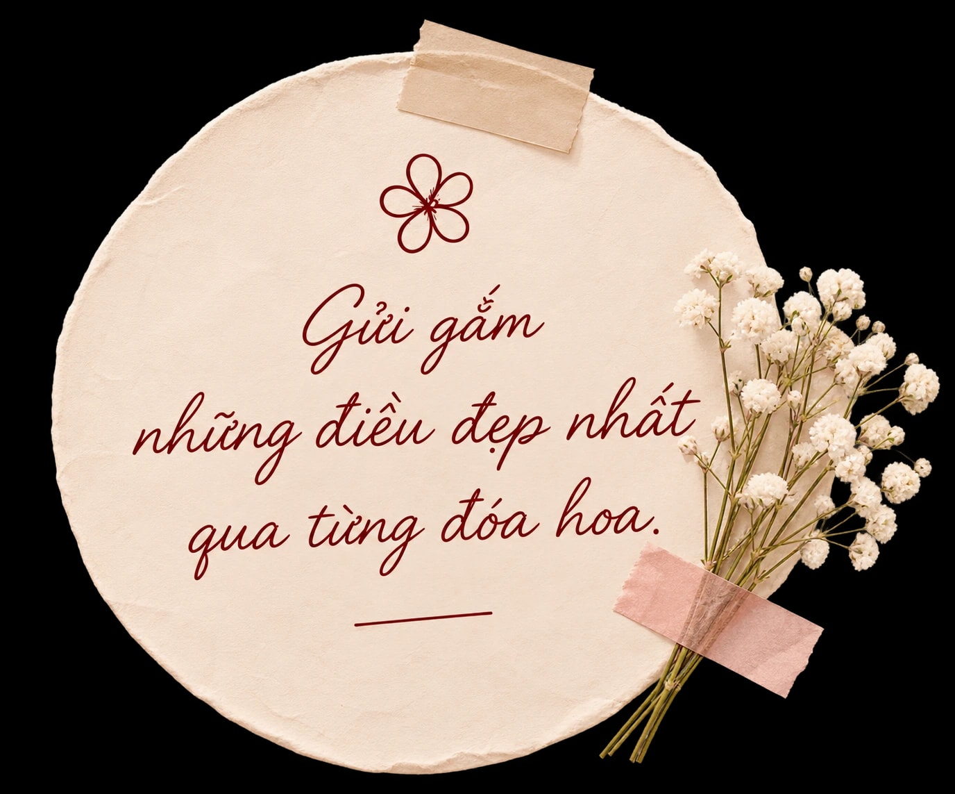 Gửi gắm những điều đẹp nhất qua từng đóa hoa.